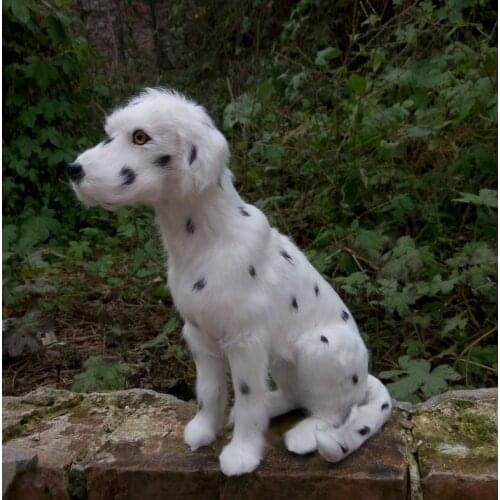 Creative simulation sitting dog toy polyethylene & furs spot dog model gift about 25x23cm 1814