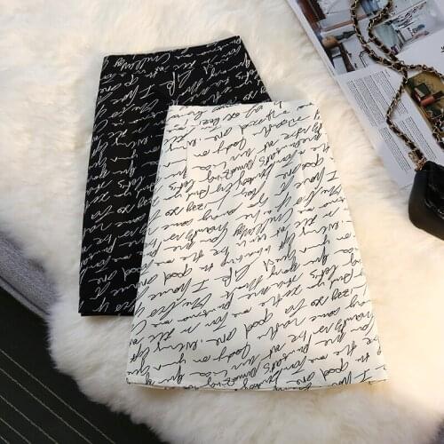 Printed Mini Korean Fashion Style Autumn Summer Skirts For Vintage Kawaii WomenS 2021 Clothes High-Waisted Skirt Harajuku
