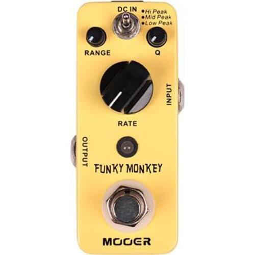 MOOER FUNKY MONKEY Auto Wah Guitar Effect Pedal 3 Peak Modes True Bypass Full Metal Shell Guitar Accessories HOT