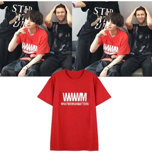 New Korean Fashion Harajuku Streetwear Kpop T Shirt Men/women Hip Hop K-pop Tshirt Female Short Sleeve K-pop Tee Shirt Femme