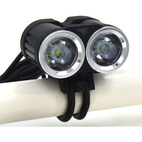 New USB Rechargeable Bike 5000LM MTB Flashlight Bicycle Front Safety Lights LED with Battery Pack