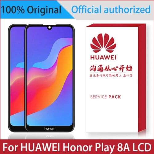 Original 6.09" DisplayFor Huawei Honor Play 8A LCD JAT-L29 Touch Screen Digitizer Assembly Replacement Parts With Frame