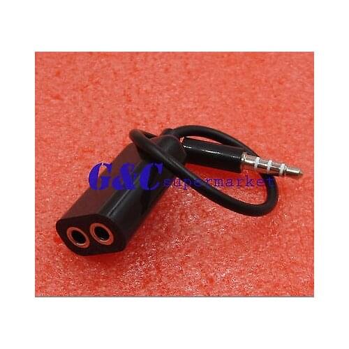 3.5mm Male To 2 Female Splitter Audio Stereo AUX Earphone Mic Adapter Connector diy electronics