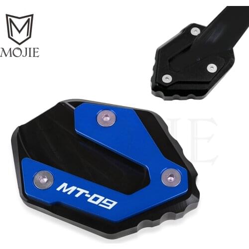 For YAMAHA MT-09 MT09 MT 09 2013-2021 2020 2019 Motorcycle CNC Kickstand Foot Side Stand Extension Pad Support Plate Enlarge