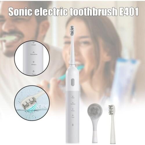 Hot Sonic Rechargeable Electronic Toothbrush 4 Modes Smart Timer USB Charging Portable SSwell