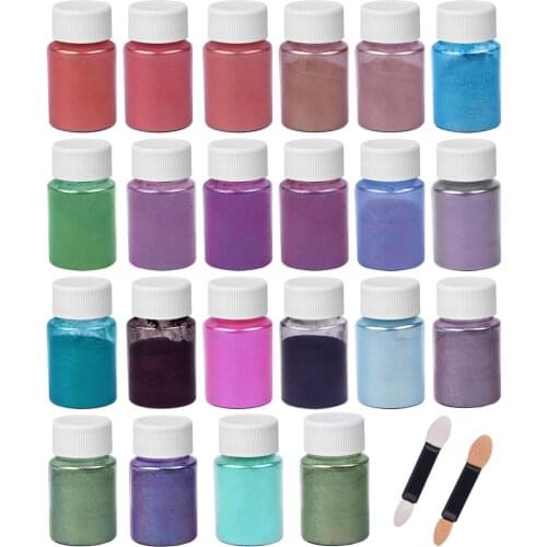 22 Colors/Set Symphony Aurora Powder Resin Pigments Dye DIY Epoxy Resin Crafts Dyestuff Colorant Jewelry Making