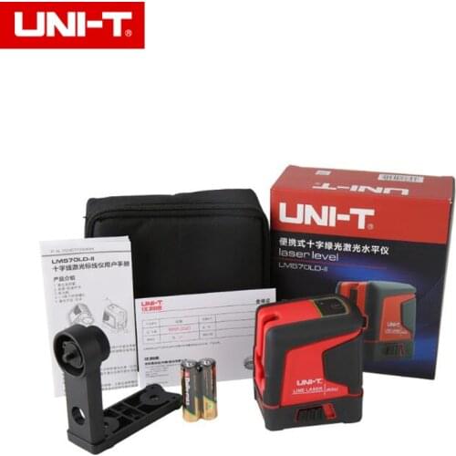 UNI-T LM570LD-II 2 Lines Laser Level Green Laser Self-Leveling Vertical Horizontal Cross Line Layout Measuring Instrument