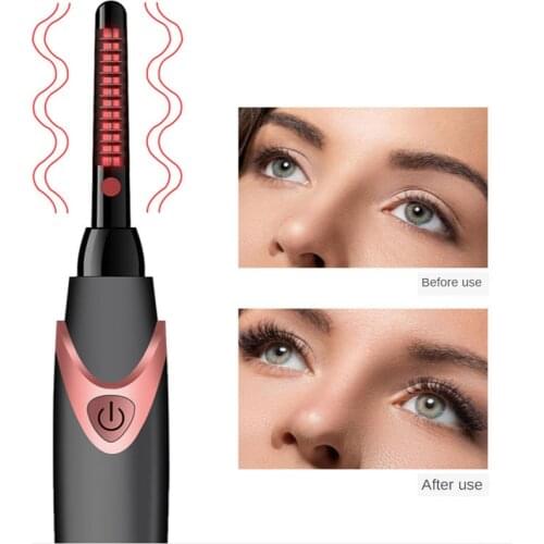 2020 New Electric Eyelash Curler USB Rechargeable Electric Heated Eyelash Long-Lasting Electric Ironing Eyelash Curler Device