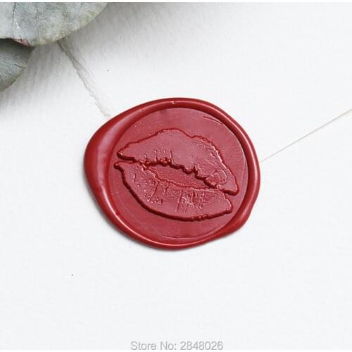 Lips Wax Seal StampFruit Wax Seal Stamp Kit,Kiss wedding invitation seals,wedding gift
