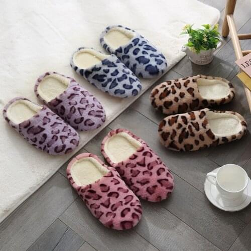 2021 Women Indoor Slippers Warm Plush Home Slipper Autumn Winter Shoes Woman House Flat Floor Soft Slient Slides for Bedroom