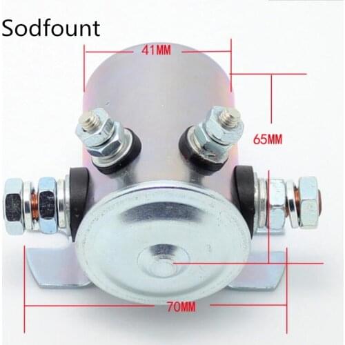 1 SET 300A steel high-current relay contacts 12V 24V waterproof seal with fixing holes Automobile DC