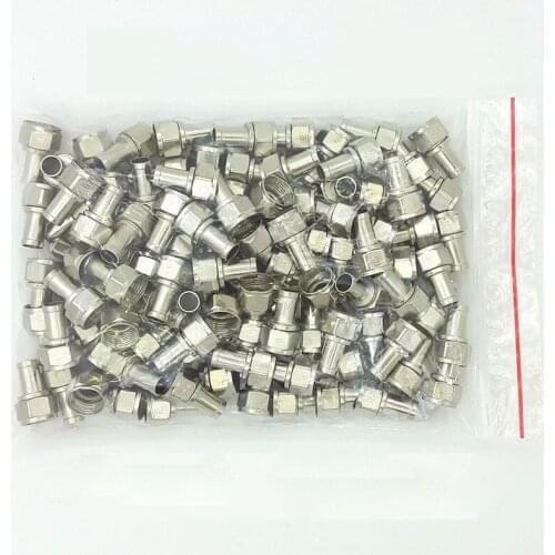 10 pcs British F-head 75-5 coaxial antenna connector, satellite set-top box with radio frequency line for household connection