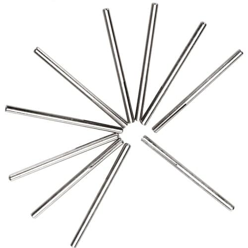 10Pcs Sandpaper Clamp Split Mandrels Long 1/8" 3mm Shank Abrasive Holder Clip Rod Carved Point For Dremel Rotary Grinder 50mm