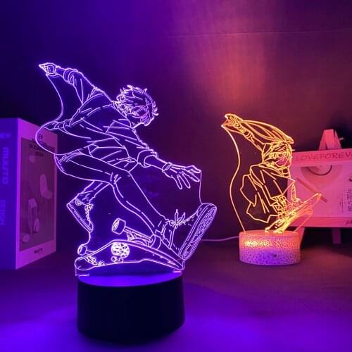 SK8 The Infinity Cherry 3D Lamp Anime Figure Kawaii Room Decor Free Shipping For Bedroom Night Lights Valentines Day Gift