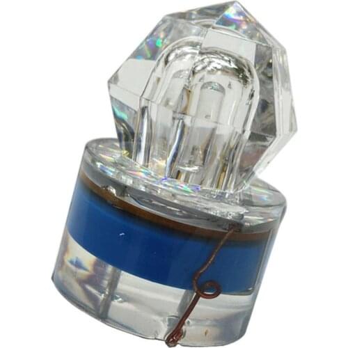 3D Fake Lures LED Deep Sea Underwater Diamond Flashing Fishing Light Squid Strobe Bait Lure