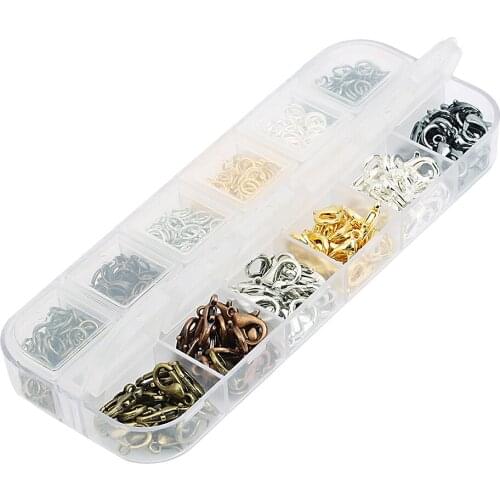 690Pcs Open Jump Rings And Lobster Clasps Jewelry Findings Kit Fit Bracelets