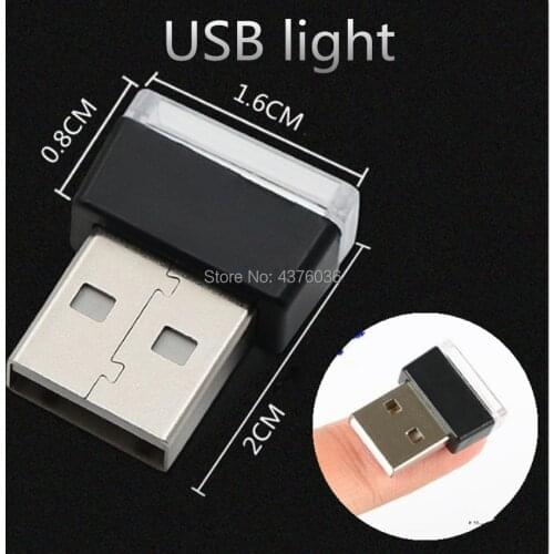 Car USB LED Atmosphere Lights Decorative for volvo hyundai solaris bmw e36 lada golf 7 peugeot 308 jeep renegade golf 5 bmw f30