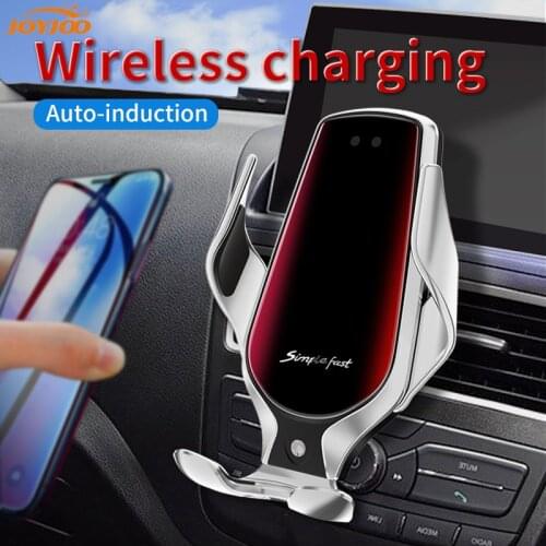 Wireless Car Charger Holder R3 foriPhone forSamsung Auto Clamping Fast Charging Air vent Holder forHuawei forXiaomi Infrared