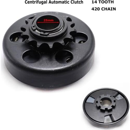 Centrifugal Clutch 14T 14 Tooth Heavy Duty 40 41 Chain 13HP For Karting Go Kart Fun 420 Chain 1" 13hp for Mini DIRT PIT Bikes