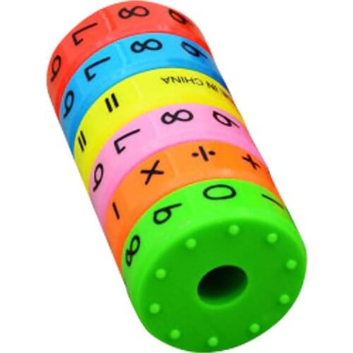 Kids Colorful Magnetic Math Cube Toy Mathematics Arithmetic Math Puzzle Cube Add Subtract Multiply Divide Education Learning Toy