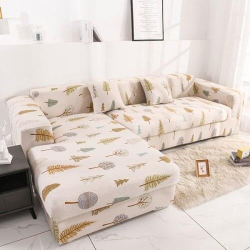L Shaped Sofa Cover Flexible Stretch for Living Room Furniture Protective Comfortable Fashion Home Decorative 1/2/3/4-seater