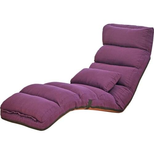 Lazy sofa bed tatami foldable single bay window bedroom lunch break lounger fabric small sofa bed removable and washable