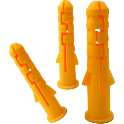 M6 Plastic Expansion Tube Pipe Self Tapping Wall Anchors Drilling Woodworking Plugs Plastic Expansion With Metal Screw kit