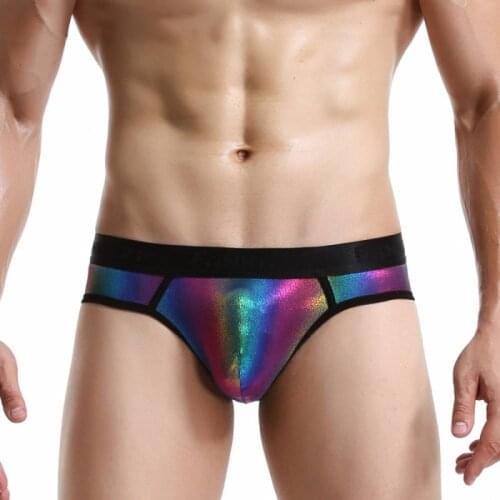 Brand sex men underwear men briefs gay underwear Breathable mesh Underpants U convex pouch men Shorts size XL