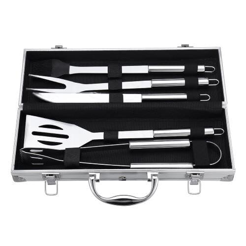 Bbq Tool Set New Grande 5 Piece Stainless Steel Barbecue Accessories And Tools