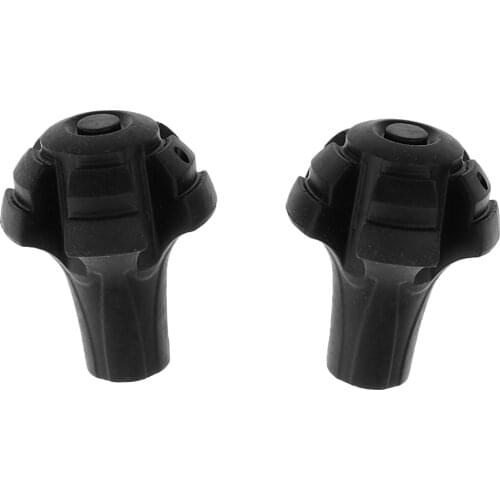 2 Pieces Set Non-slip Rubber Tip End Cap Hammers Trekking Pole Tips Hiking Walking Stick Cane