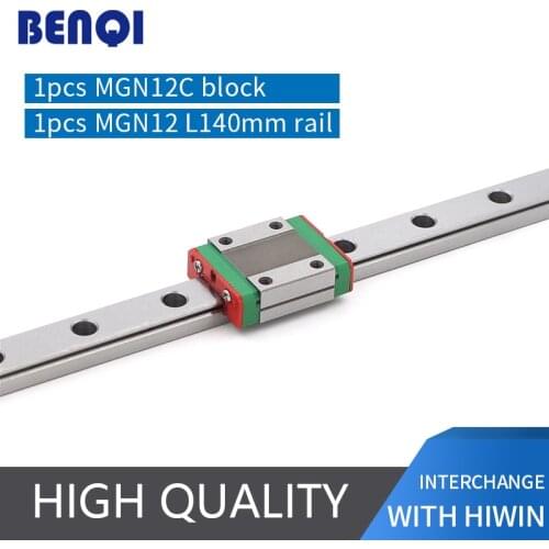 Low price linear rail MGN12 linear Guideways L140mm rail + a MGN12C block for cnc machine