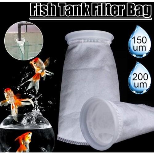 150/200 Micron Filter Sock 105X230mm Fish Aquarium Marine Sump Felt Pre Filter Sock Bag High Density Of Interspace