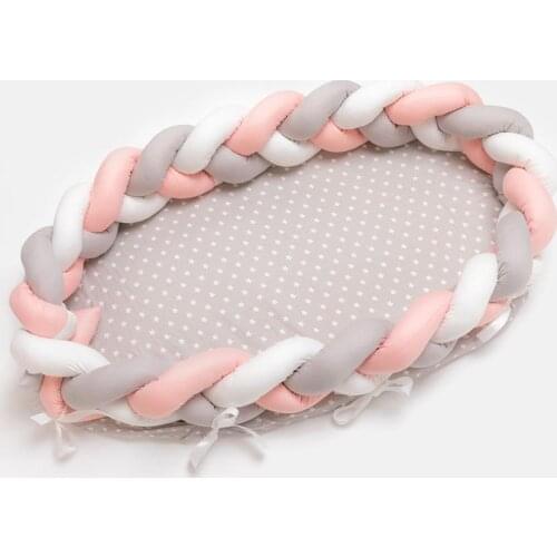New Arrival Rushed Knitted Baby Nest Lounger Portable Removable Newborn Bassinet Crib Breathable Bedroom Washable For Travel