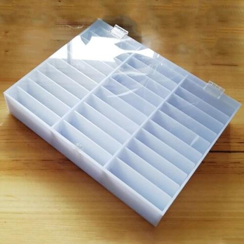 Fake Nail Tips Storage Box 30 Compartments Nails Art Decoration Container Display Case 667D
