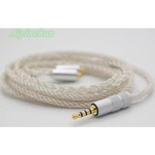Aipinchun 2.5mm Jack Balanced MMCX Headphones Cable Silver-Plated Wire Replacement for Shure SE215 SE315 SE425 SE535 SE846