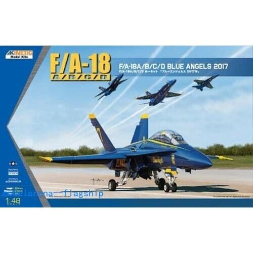 KINETIC K48073 1/48 F/A-18A/B/C/D BLUE ANGELS 2017 Plastic Model Building Kit