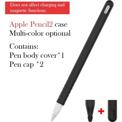For Apple Pencil 2 Anti-scratch Protective Cover Soft Silicone Nib Stylus Pen Case For Apple iPad Capacitor Pen Accessories