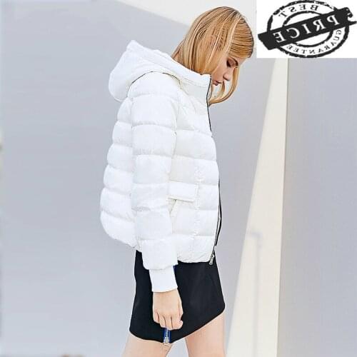 Winter Duck Down Coat Female 20% White Duck Down Jacket Women Clothing Short Parkas Warm Hooded Outwear Jackets LWL11a3