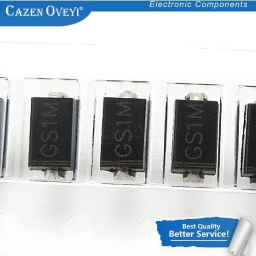 100pcs/lot GS1M SMD Rectifier Diode GS1M Making S1M SMA DO-214AC In stock