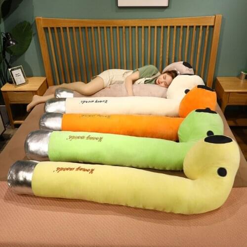 110-145cm Creative Long Headset Pillow Plush Stuffed Toy Home Sleep Plush Adult Birthday Gift