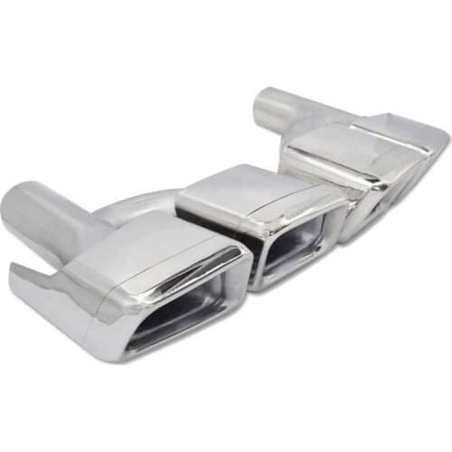 2pcs/set Stainless Steel Type Exhaust Tip Muffler fit for Exhaust Tip For Benz W212 W20 W221 CLASS E/C/S C63 E63 S63