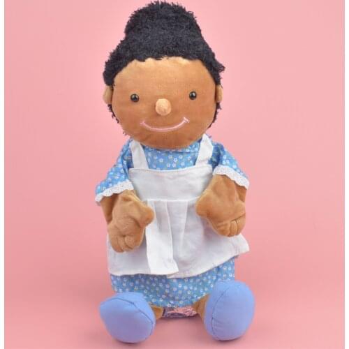 35cm Blue Skirt Mum Hand Puppet plush toy, Character Stuffed Baby / Kids Doll Develop Toy Gift Free Shipping