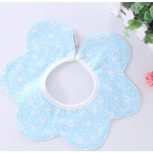 360 Degrees Rotating Infant Baby Bibs Cute Print Cotton Saliva Towel Baby Bibs 0-3T