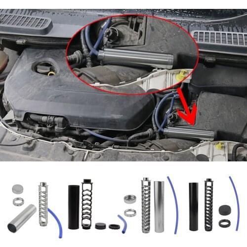 4 Set Single-core Automotive Fuel Filter Spiral Car Fuel Filter 1/2''-28 7075 Aluminum