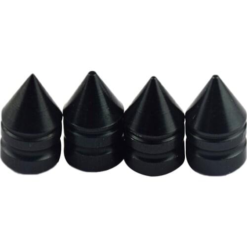 4 pcs Aluminum Car Motorcycle Tire Valve Stem Cap Wheel Spike Cover Cap Orange