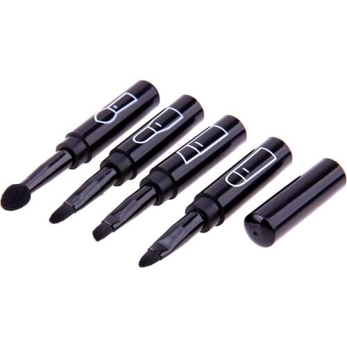 4 in 1 Portable Retractable Makeup Brush for Lipbrush Eyeliner Eyeshadow Eyebrow Brush Travel Make up Brushes Maquiagem Hot Sale