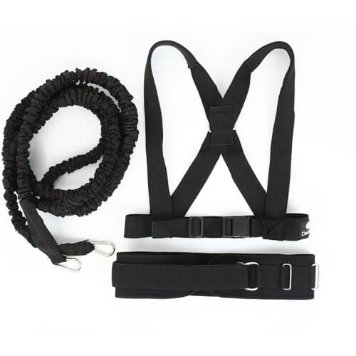 80LB Double resistance training tension rope elastic track and field running explosive force bouncing physical fitness