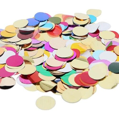 Aluminum Gold Round Confetti Dots For Wedding Party Birthday Supply Balloons Filling Confett Dots