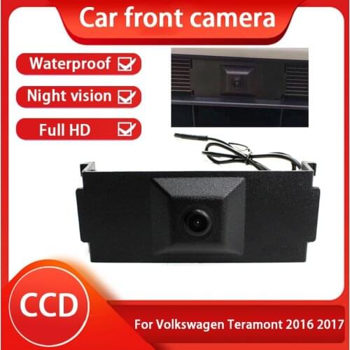Car Vehicl Full HD Front View Logo Embeded Camera For Volkswagen Teramont 2016 2017 Waterproof 170° Wide Degree Parking Camera