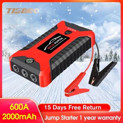 Car Jump Starter Power Bank 20000mA 600A 12V Output Portable Emergency Start-up Charger For Cars Booster Battery Starting Device